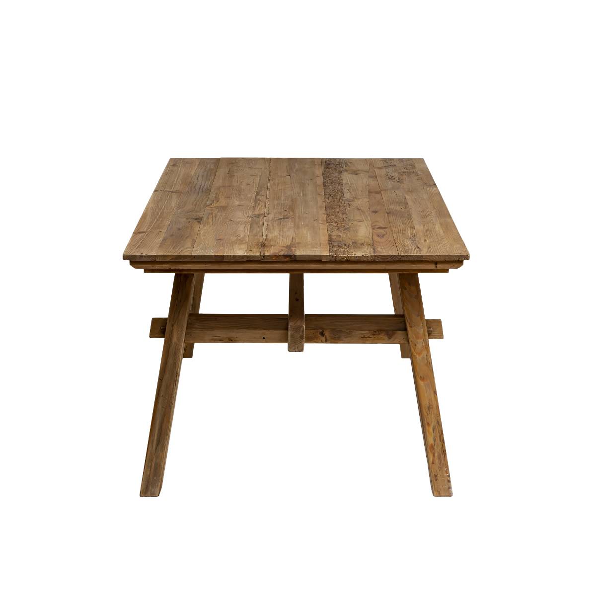 Table à manger en bois de pin BLAISE bois clair, MADE IN MEUBLES 