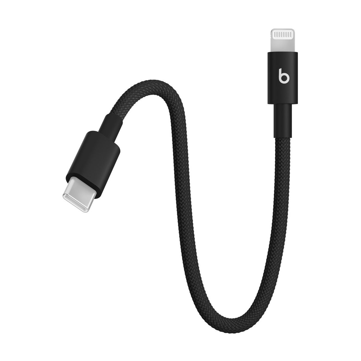 Câble de charge tissé court USB-C vers Lightning 20 cm N couleur unique, BEATS BY DR,DRE