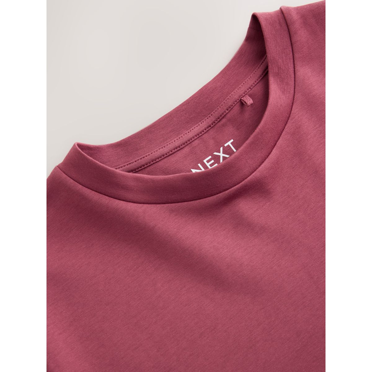 T-shirt ras du cou épais à manches longues framboise, NEXT