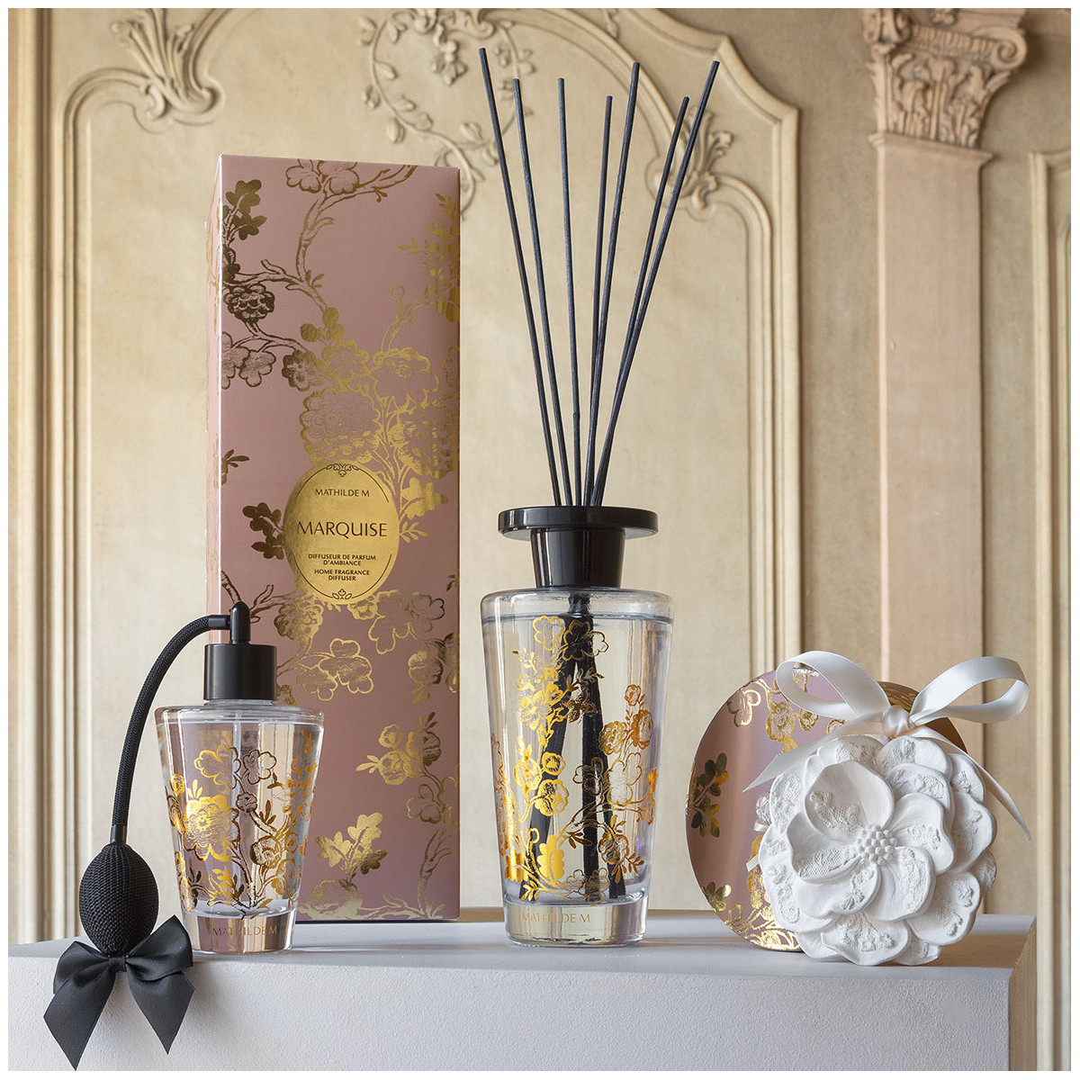 Parfum d'ambiance Bois de Cachemire TRÉSOR DE FLEURS transparent, MATHILDE M