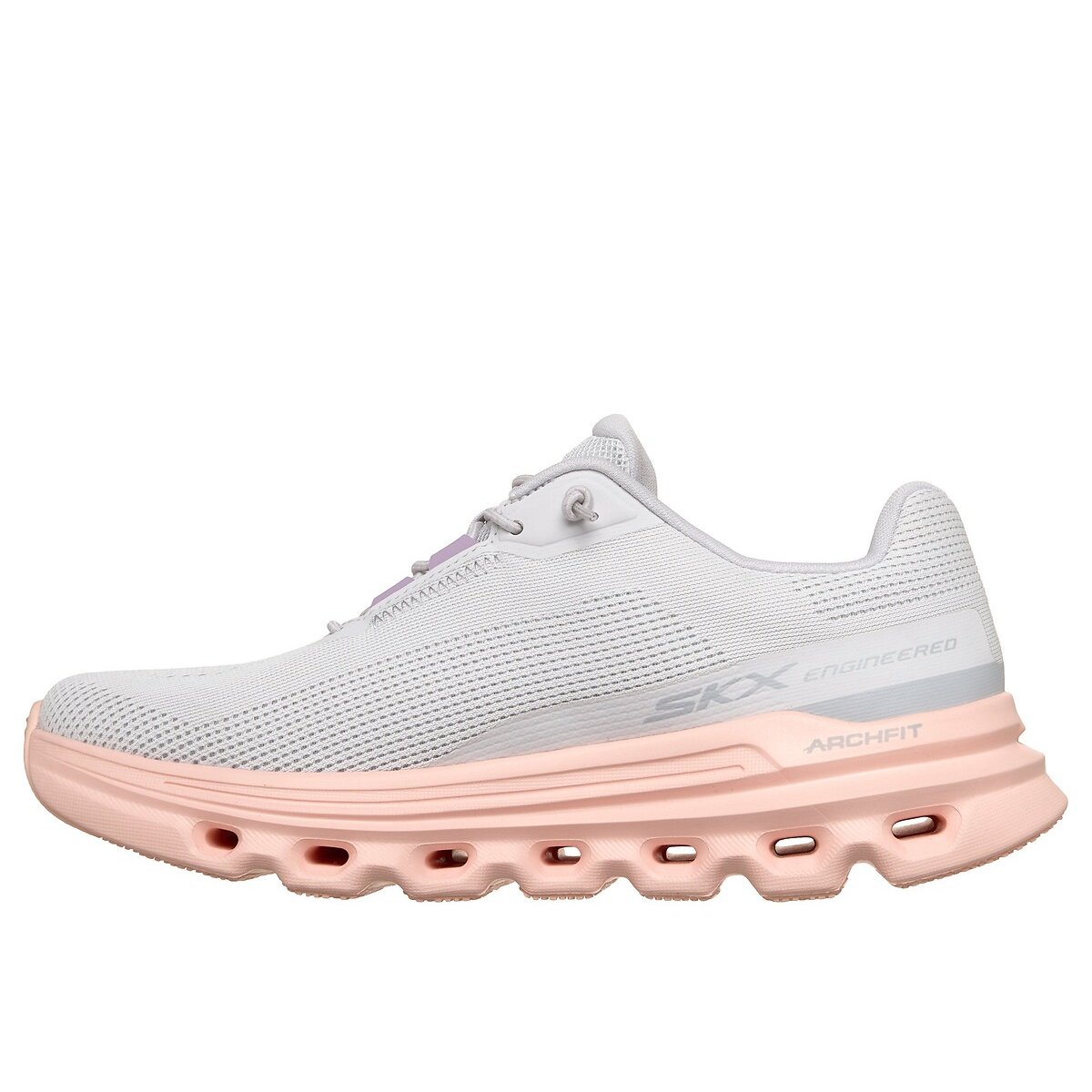 Baskets GO RUN GLIDE-STEP ARCH FIT gris clair, SKECHERS
