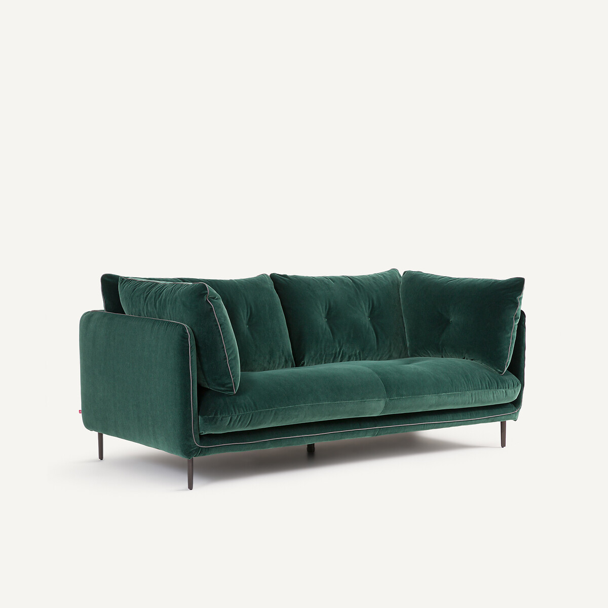 Compacte fluwelen zetel, BOTERO groen , AM.PM