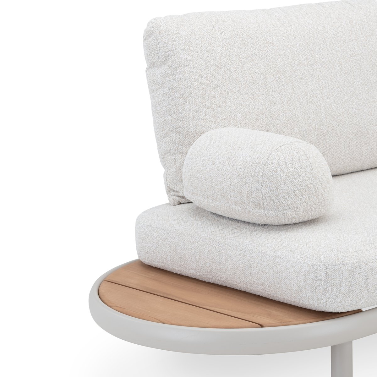 Salon de jardin 7 places, 2 tables, SAONA beige, DEFORA HOME