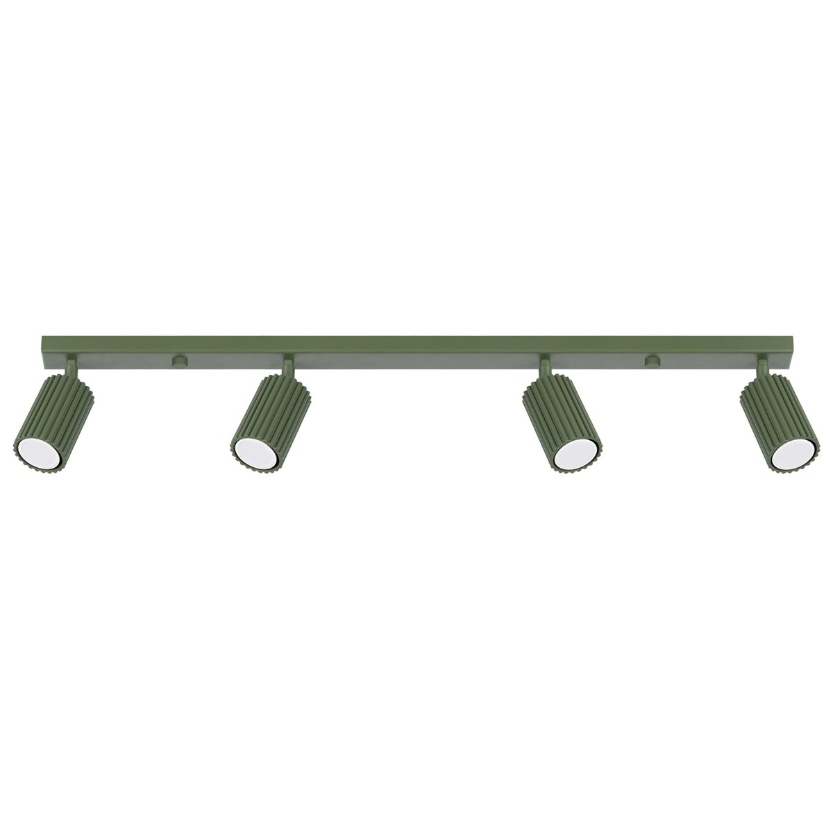 Plafonnier Aluminium Vert Olive GU10 4 Karbon Line vert, EDEN