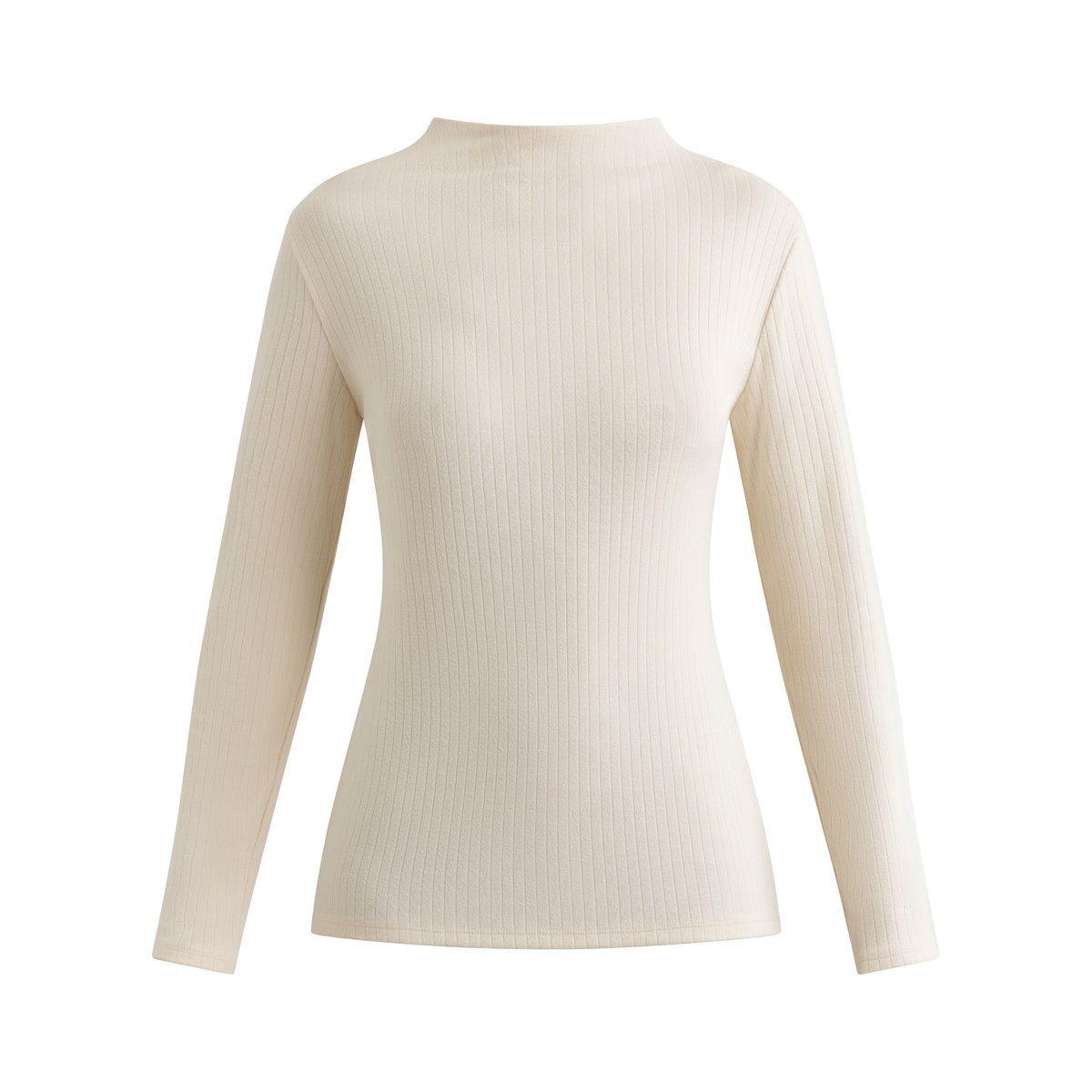 T-shirt thermique manches longues et col montant Thermal beige, DIM