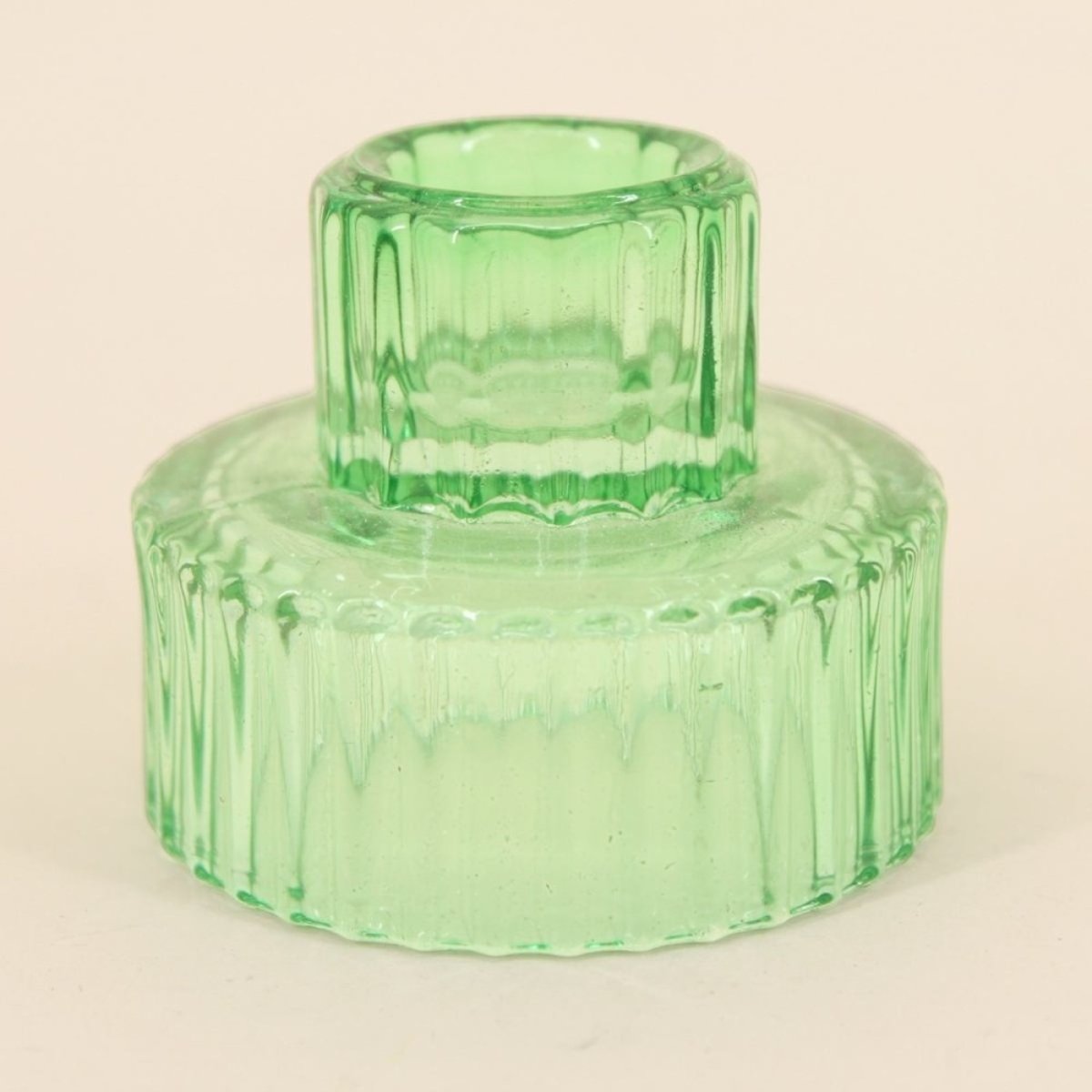 Set de 5 bougeoirs en verre assortis vert, HASHTAG DECO