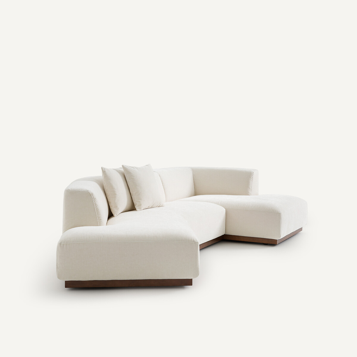 Angle droit ouvert velours chenille, Jacopo blanc, AM.PM