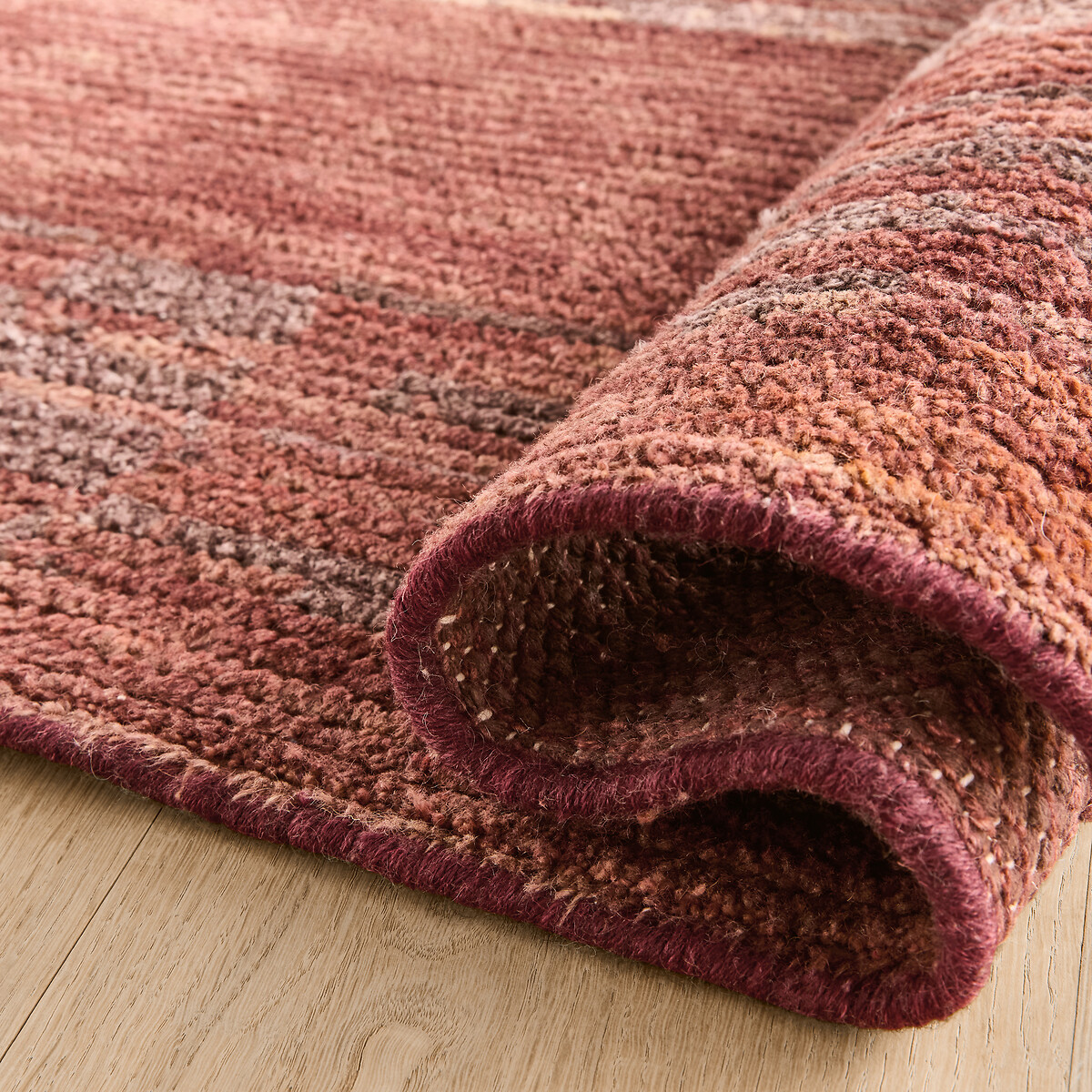 Tapis noué à la main, en laine majoritaire, ADRIANO terre cuite, AM.PM