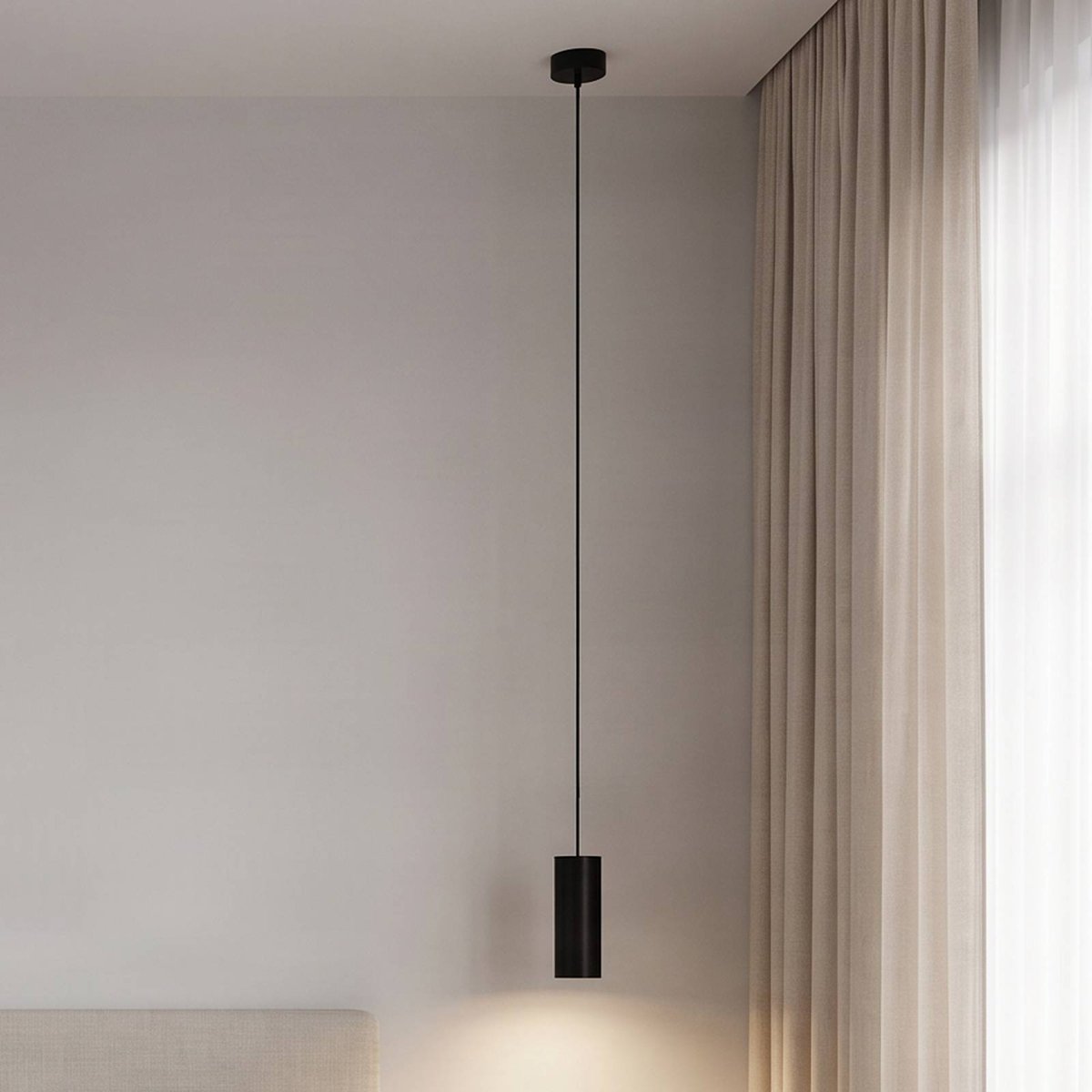Suspension en aluminium moderne, Ejona noir, ARCCHIO