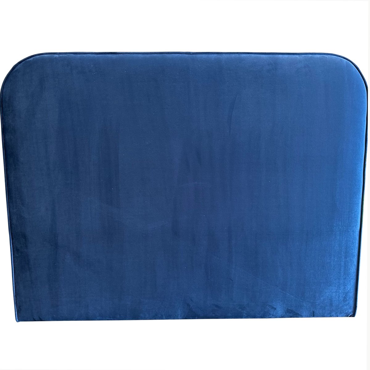 Tête de lit en velours MARSELLA bleu, TERRE DE NUIT