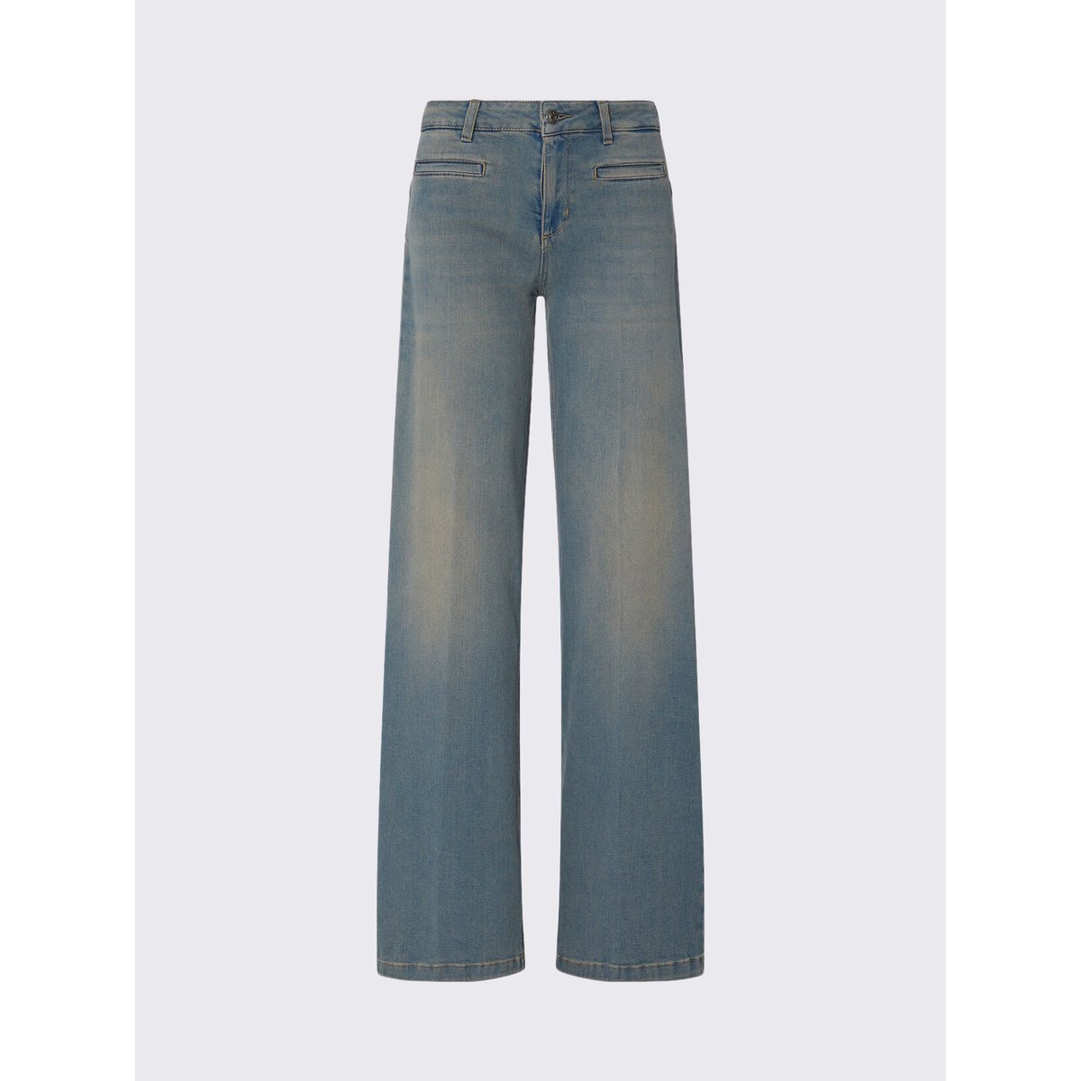 Jean flare avec poches passepoilées denim bleu, LIU JO