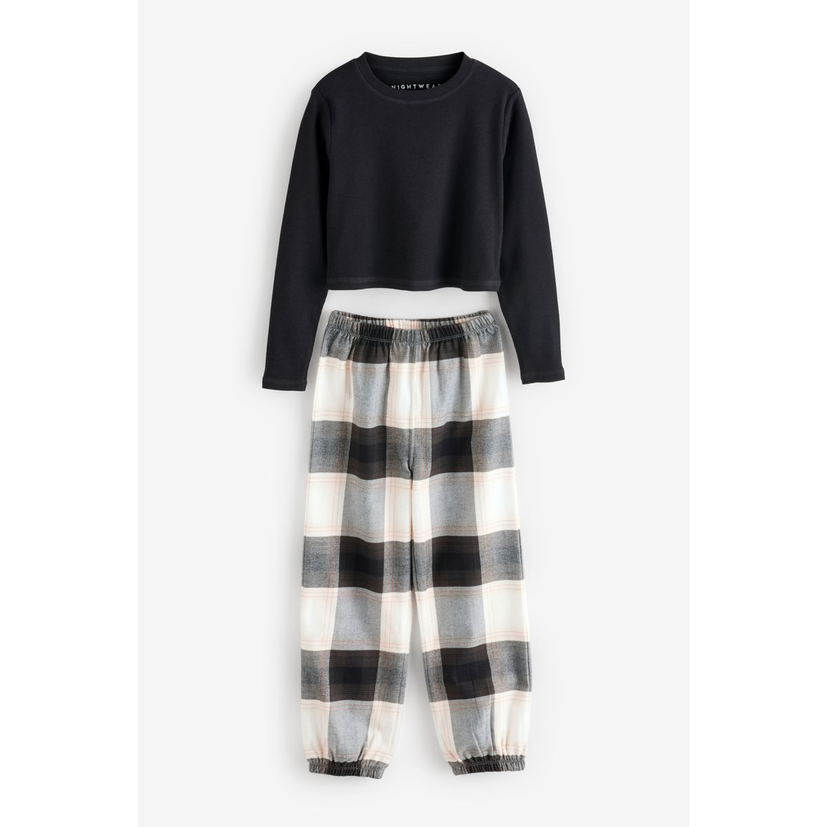 Short de pyjama tissé aux carreaux, lot 2 noir et blanc, NEXT