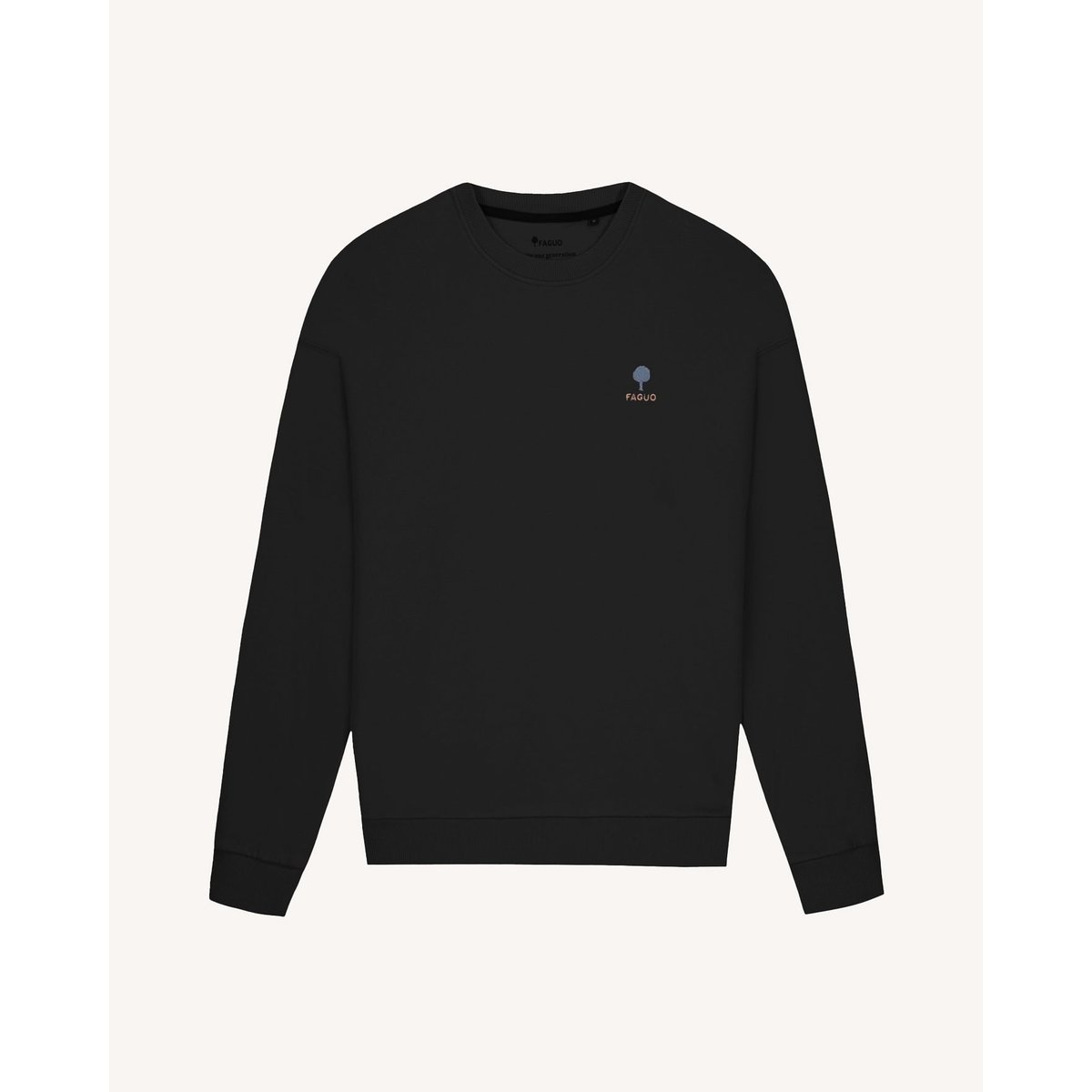 Sweat coton FANGO noir, FAGUO