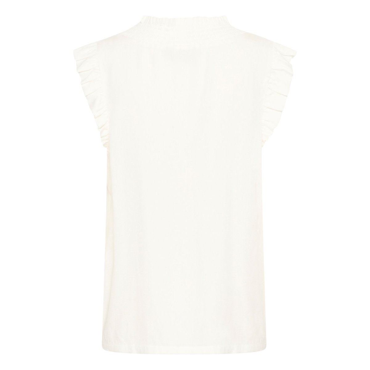 Sleeveless blouse blanc chalk, KAFFE