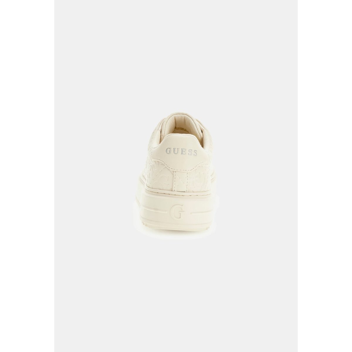 Sneaker Denesa Logo 4G Gaufré blanc, GUESS