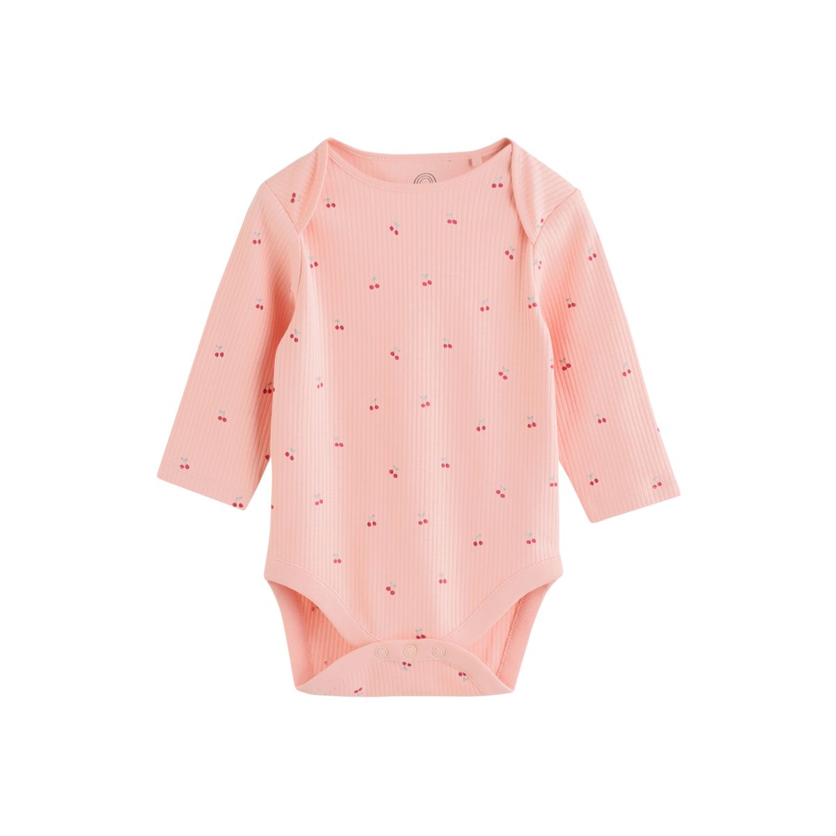 Body à manches longues bébé, lot de 5 imprimé cerise rose, NEXT