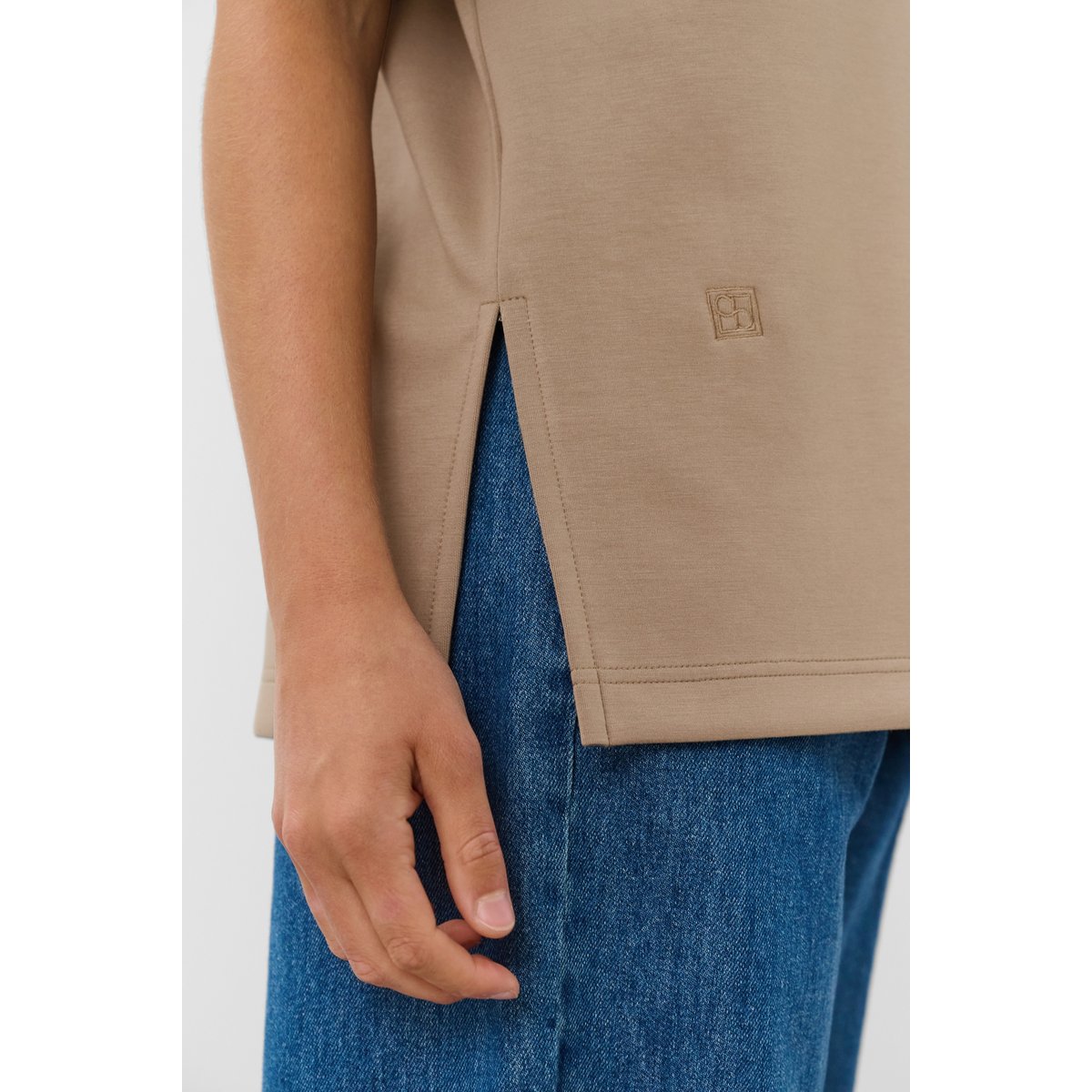 T-shirt marron walnut, SOAKED IN LUXURY