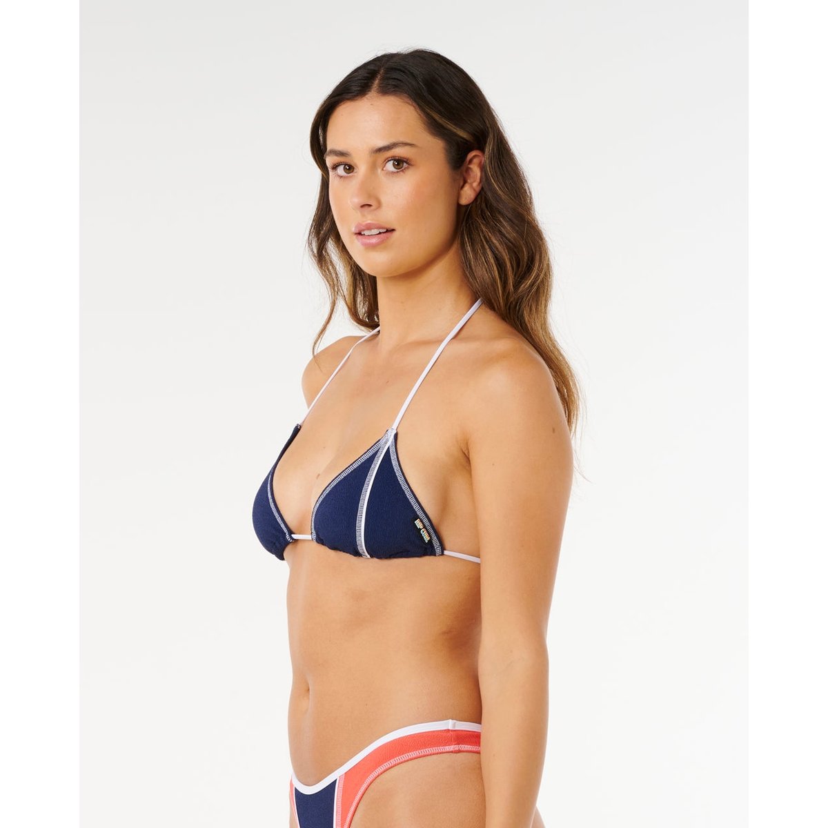 Haut de maillot de bain triangle coulissant SURF TIDE bleu marine foncé, RIP CURL