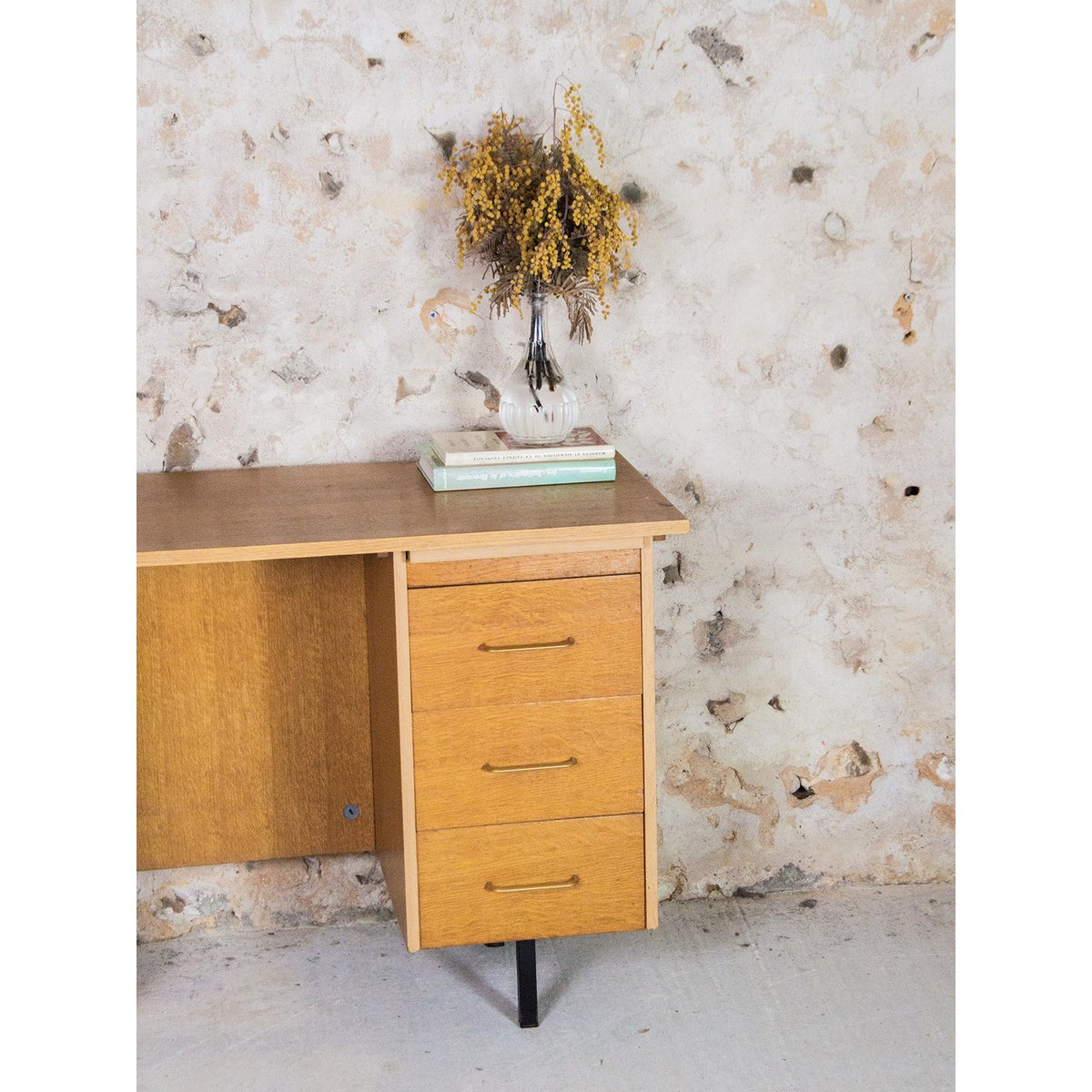 Bureau en bois Yvan N°66 - Bon état bois, DEBONGOUT