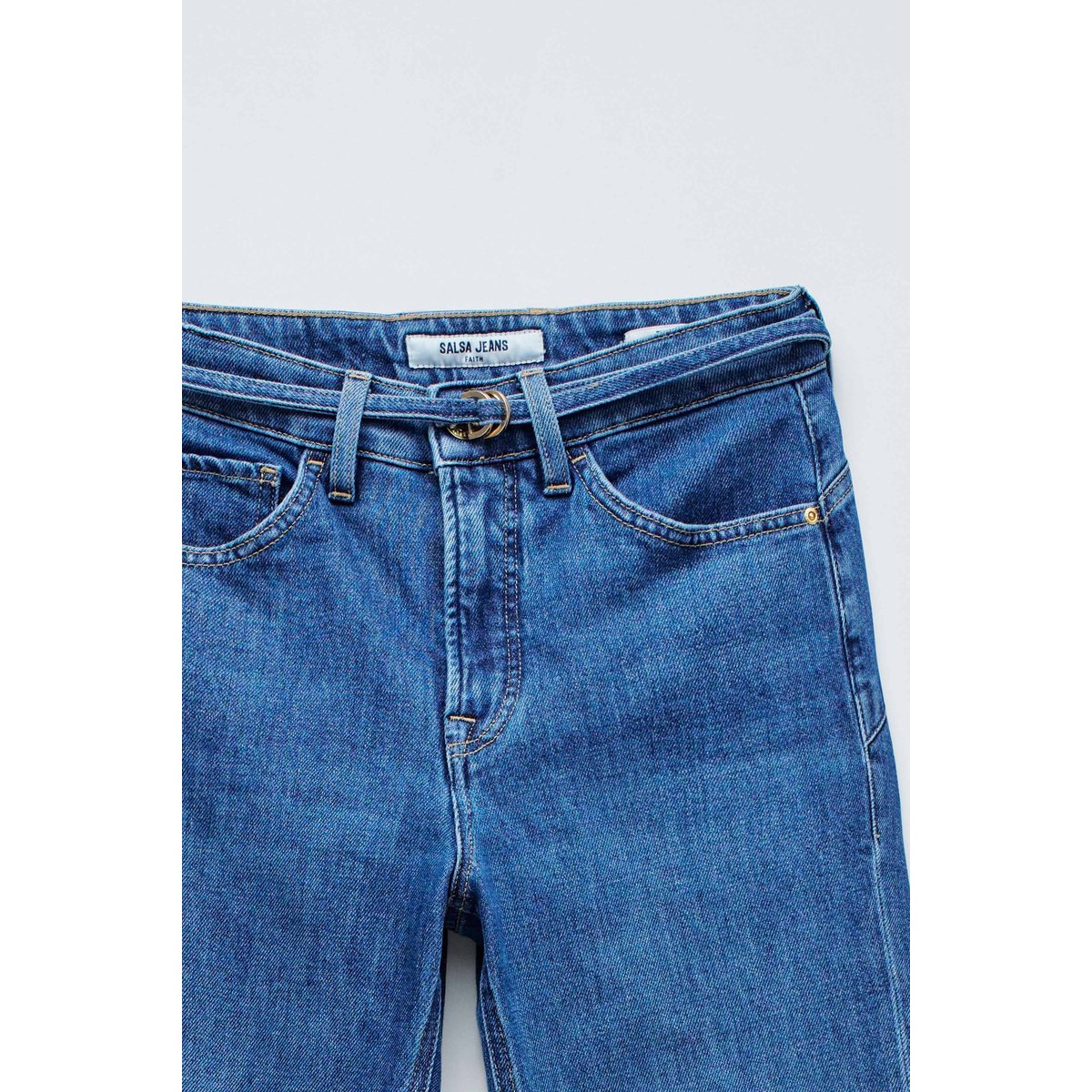 JEAN FAITH PUSH IN FLARE bleu denim, SALSA JEANS