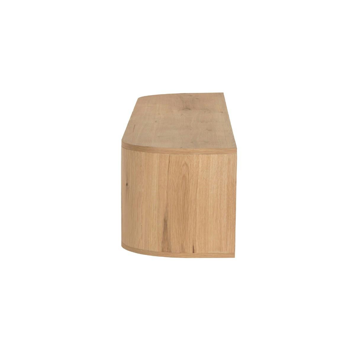 Meuble TV mural 180 cm, 3 portes LOREN bois clair, PIER IMPORT