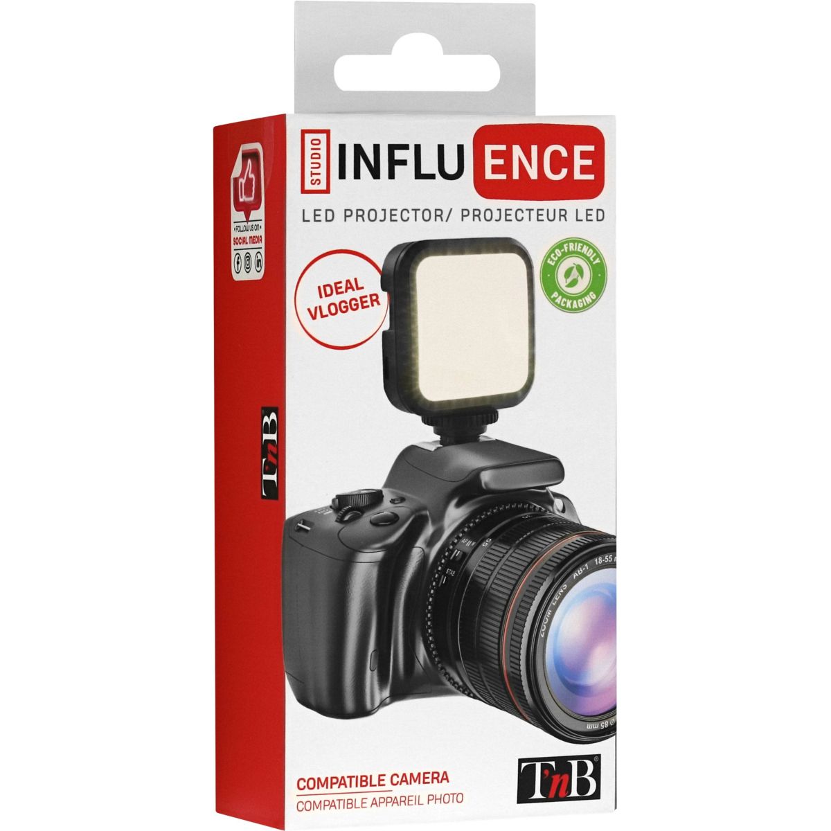 Lampe LED Influence Projecteur transportable LED couleur unique, TNB