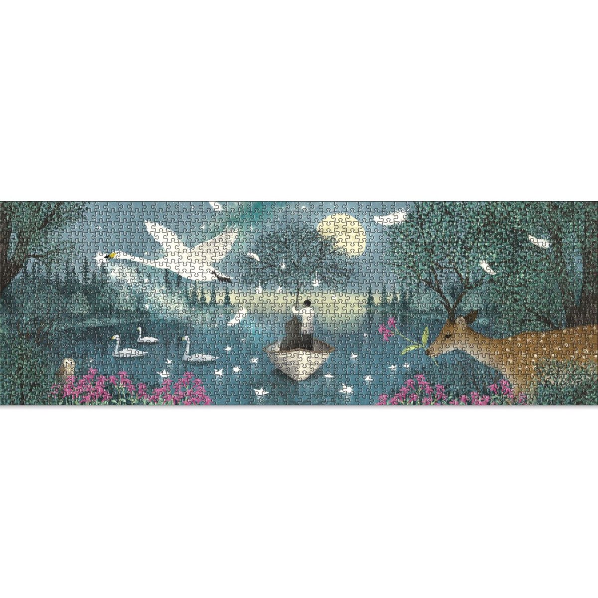 Puzzle 1000 pièces peaceful birds gallery couleur unique, DJECO