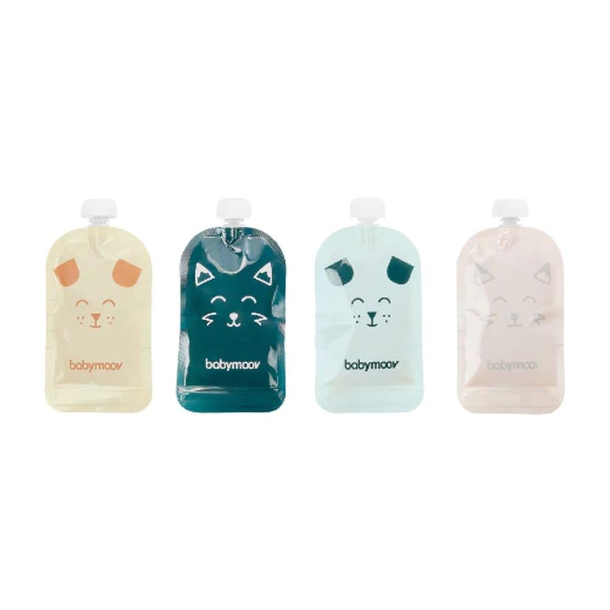 Lot 20 Gourdes ISY Réutilisables Enfant multicolore, BABYMOOV
