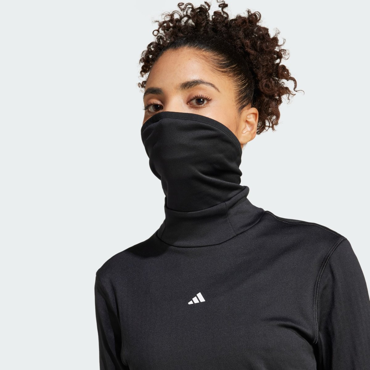 T-shirt manches longues col cheminée TECHFIT COLD.RDY black, adidas Performance