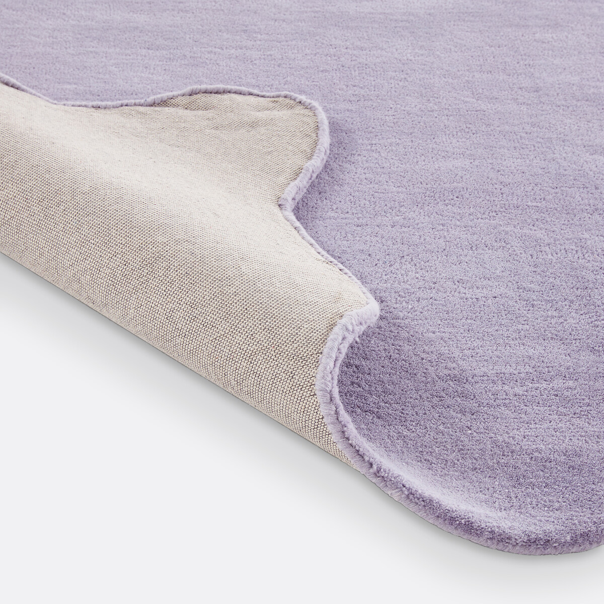 Scalero Scalloped 100% Wool Rug lavender, LA REDOUTE INTERIEURS