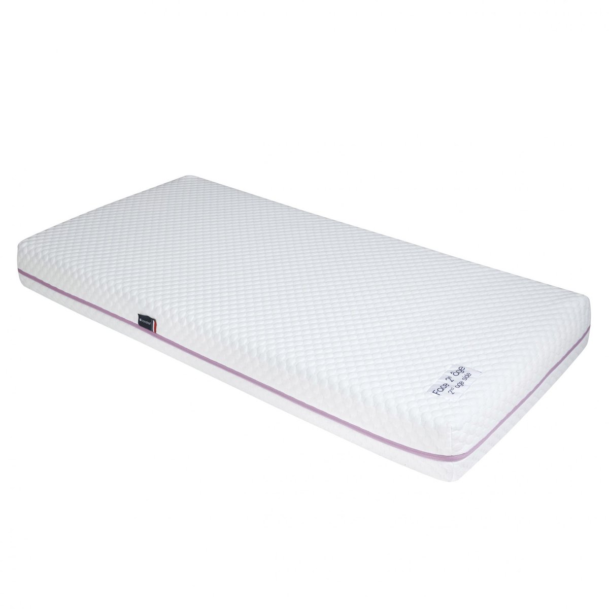 Matelas évolutif Bien Être déhoussable 360° blanc, CANDIDE