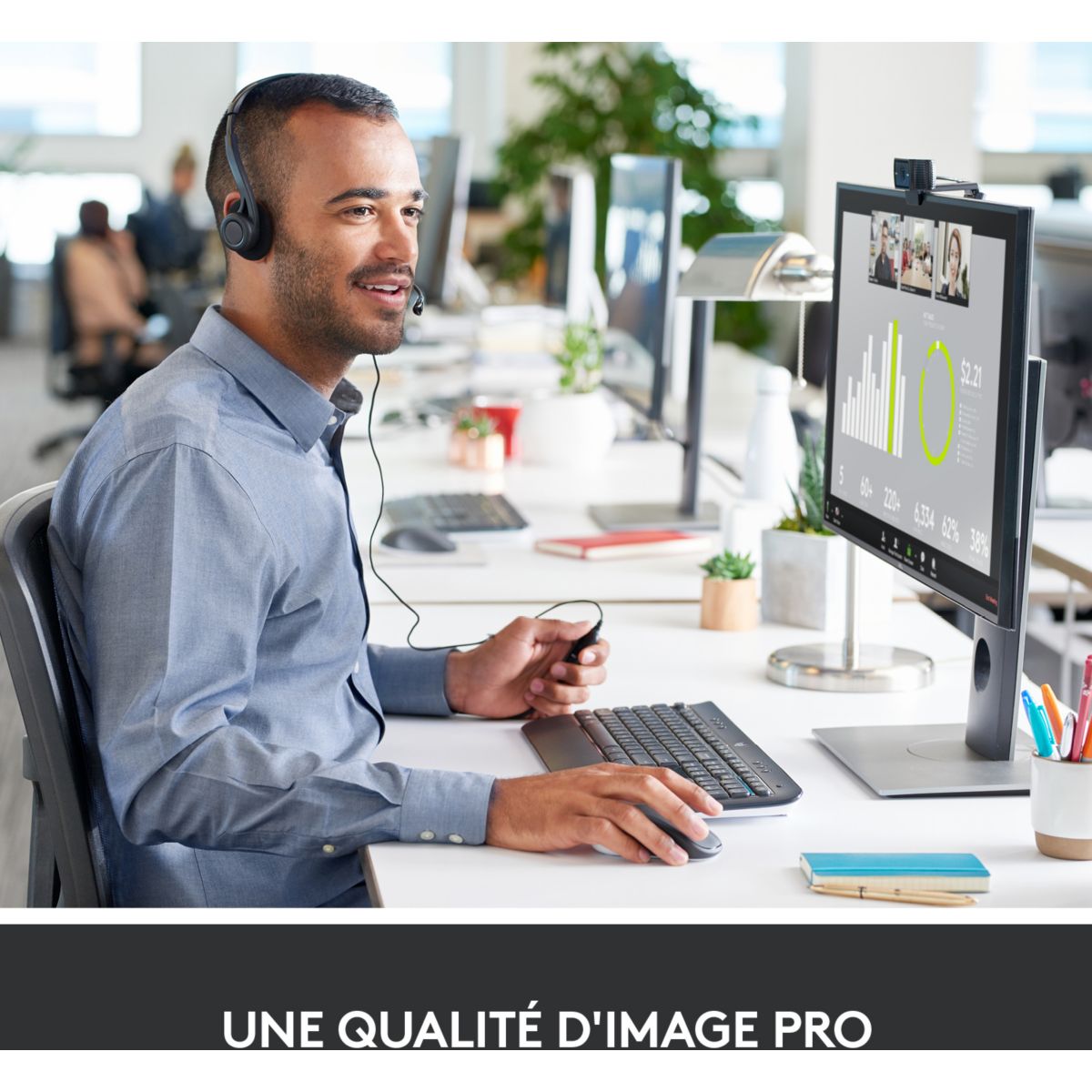 Webcam C920S PRO couleur unique, LOGITECH