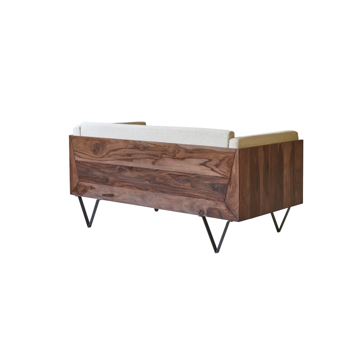 Canapé droit en Tissu massif, METRIC beige, TIKAMOON
