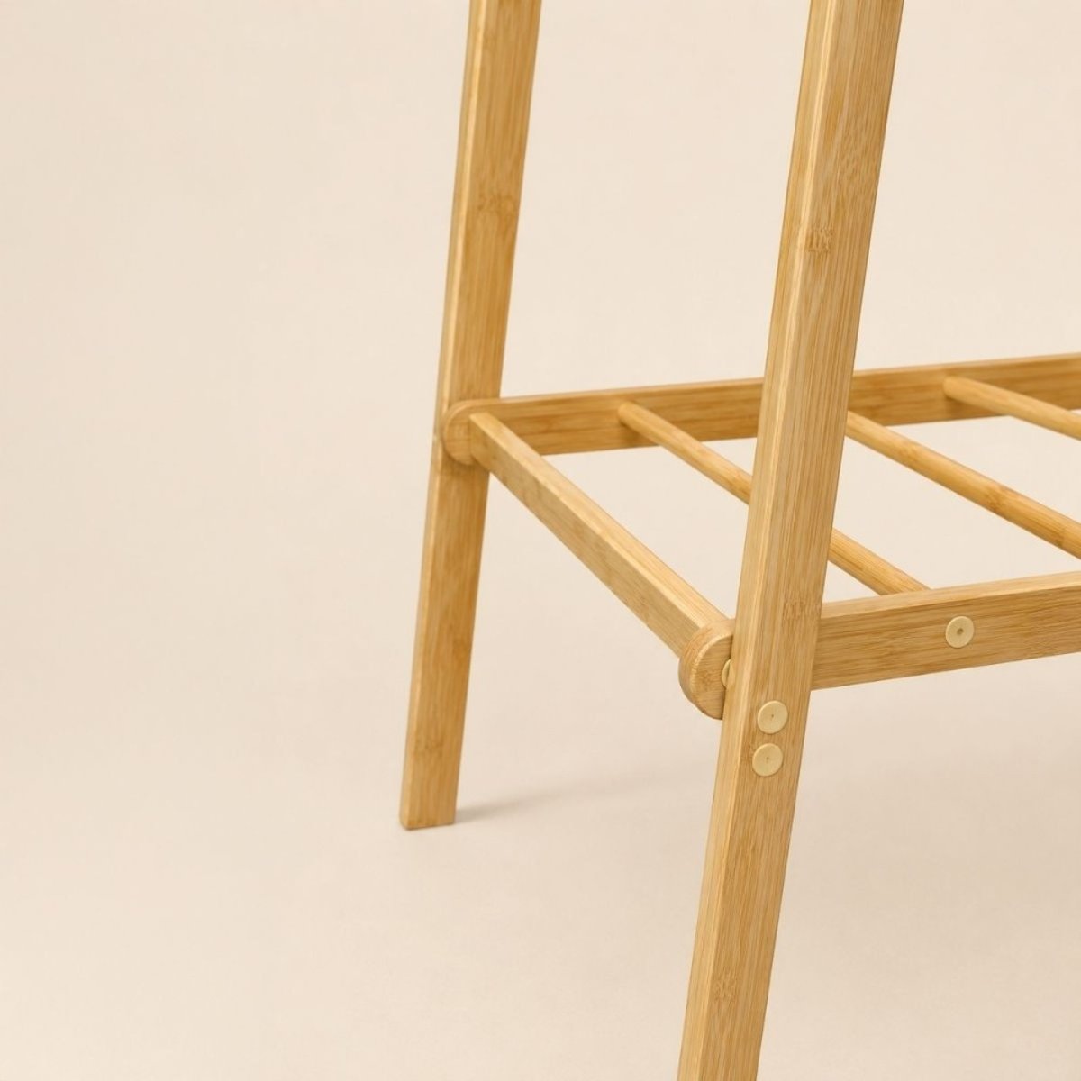 Portant en bambou pliable avec étagère 75x160cm naturel, ORNAMI