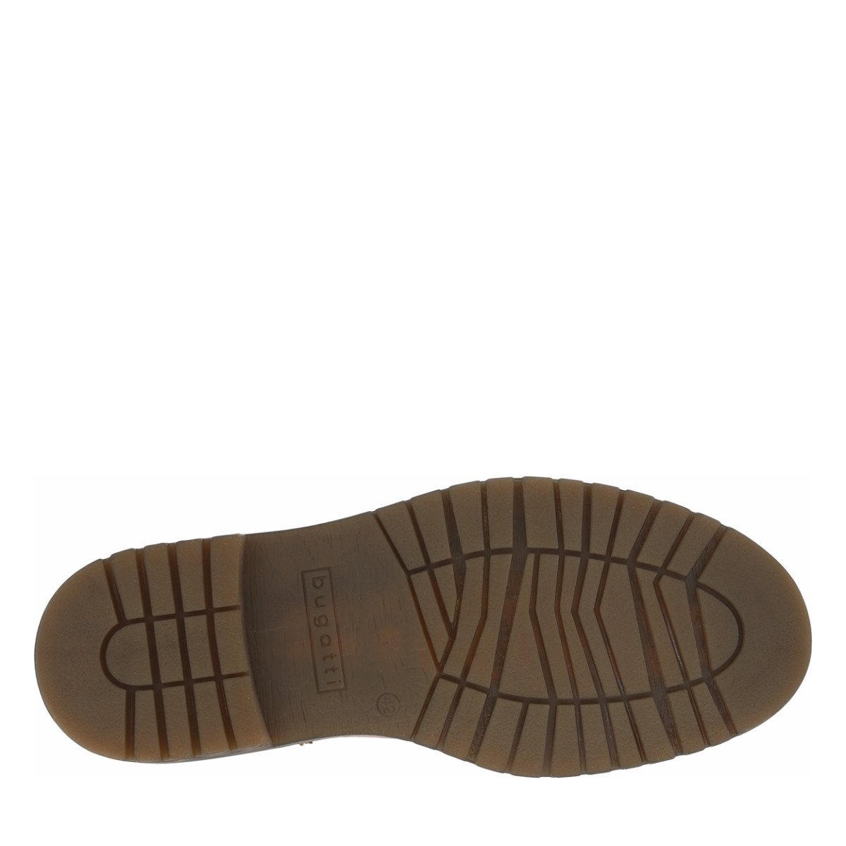 Boots cuir talon décroché bas marron, BUGATTI
