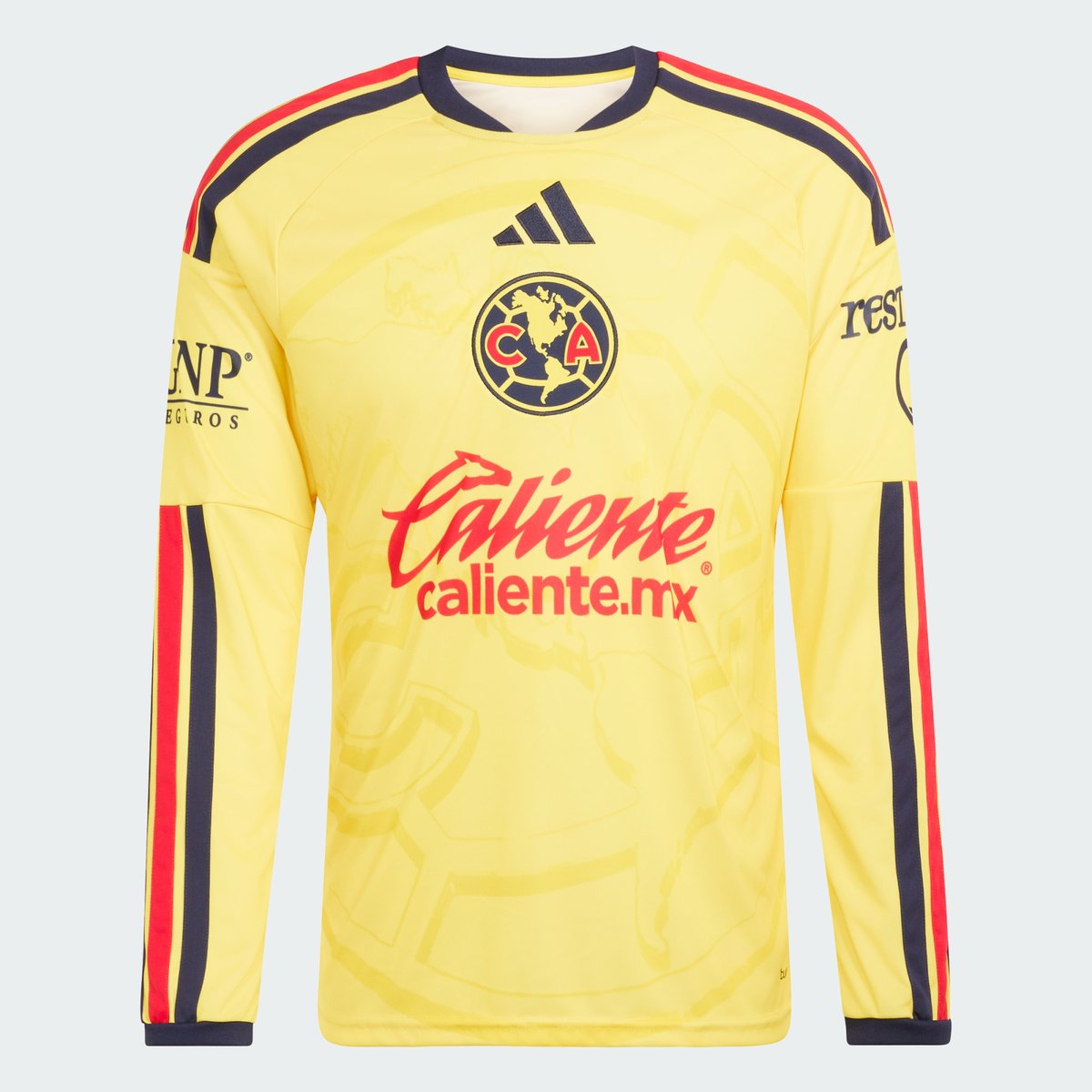 Maillot Manches Longues Domicile Club América 26/27 Maillot Manches Longues Domicile Club América 26/27 impact yellow / legend ink, adidas Performance