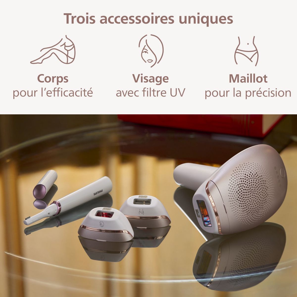 Epilateur lumière pulsée Lumea série 7000 BRI923/00 blanc, PHILIPS