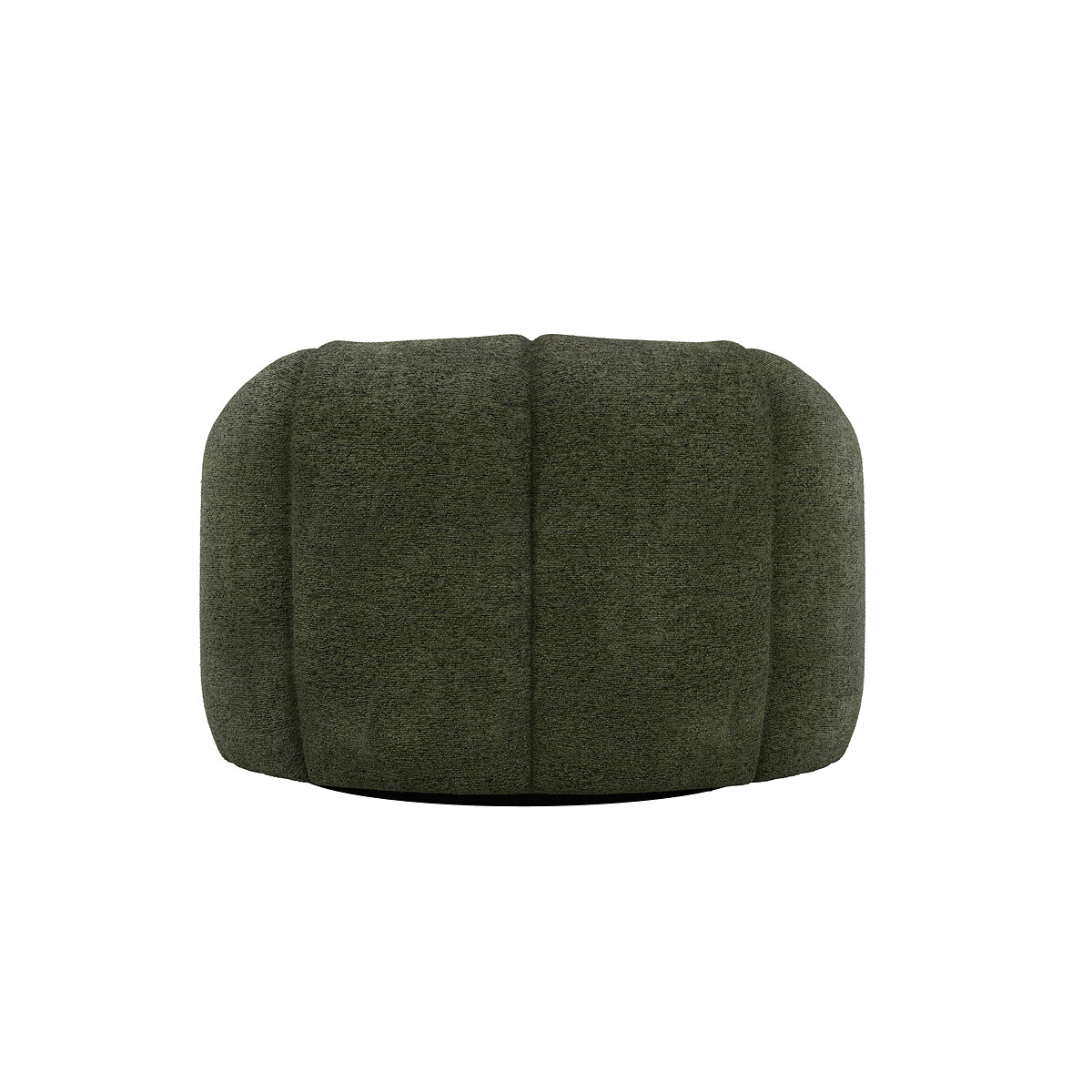 Nero Chenille Upholstered Swivel Tub Chair dark olive, ÉDITÉ