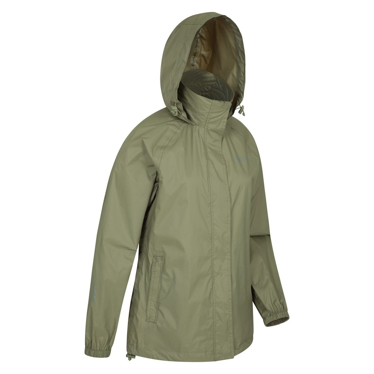 Veste imperméable à capuche pliable PAKKA kaki, MOUNTAIN WAREHOUSE