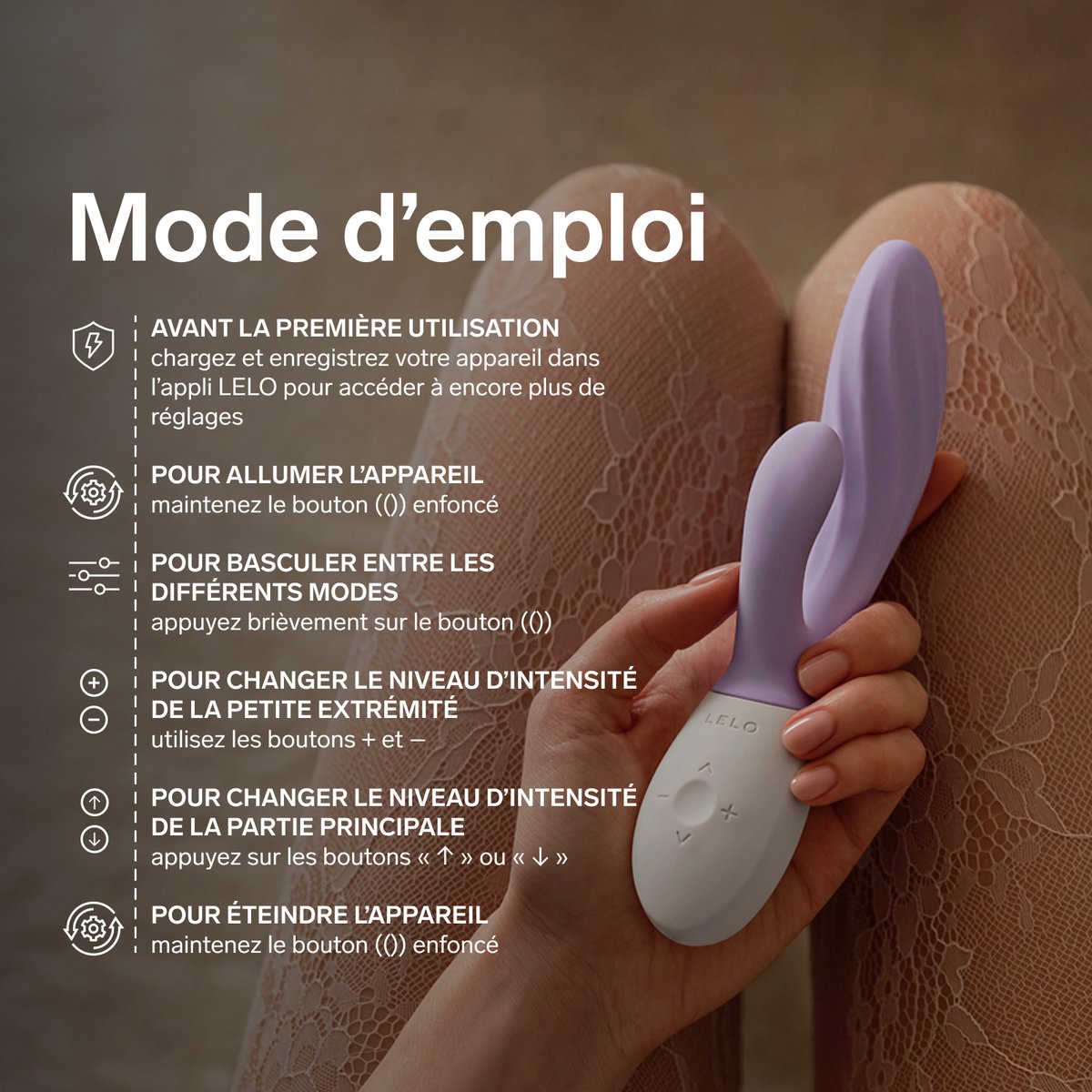 LELO INA Twist Stimulateur Clitoridien Point G Vibromasseur Double Action, Lavander aqua, LELO