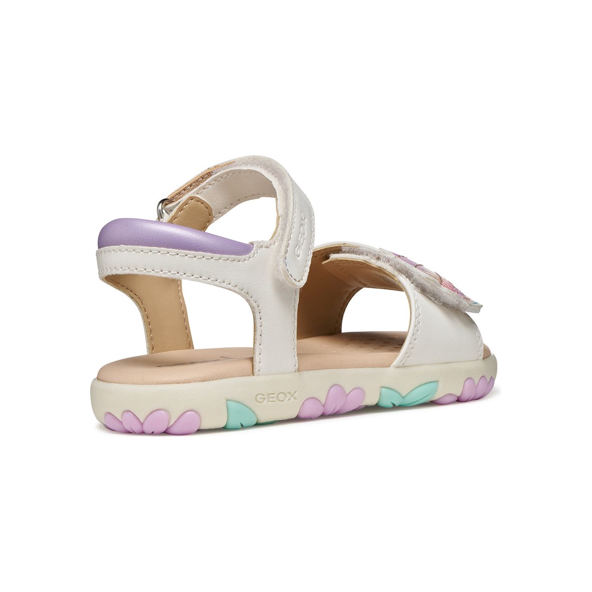 Sandales J SANDAL HAITI blanc/rose clair, GEOX