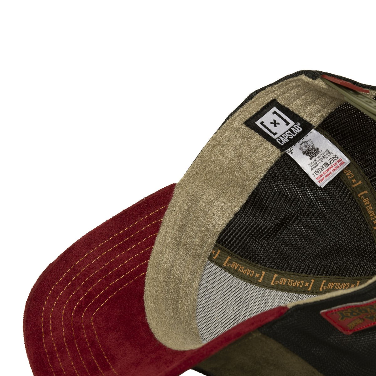 Casquette trucker Tom & Jerry kaki/noir/bordeaux/orange/gris/marron, CAPSLAB