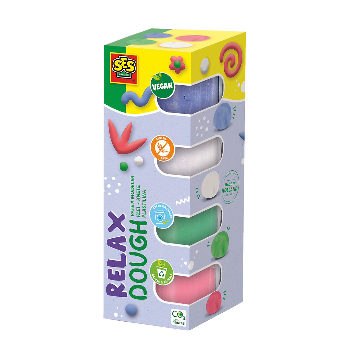 Brinquedo "Plasticina feel good relax", SES multicolor, SES
