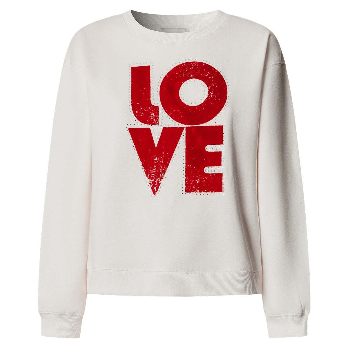 Sweat-Shirt À Col Rond Imprimé blanc cassé, PEPE JEANS