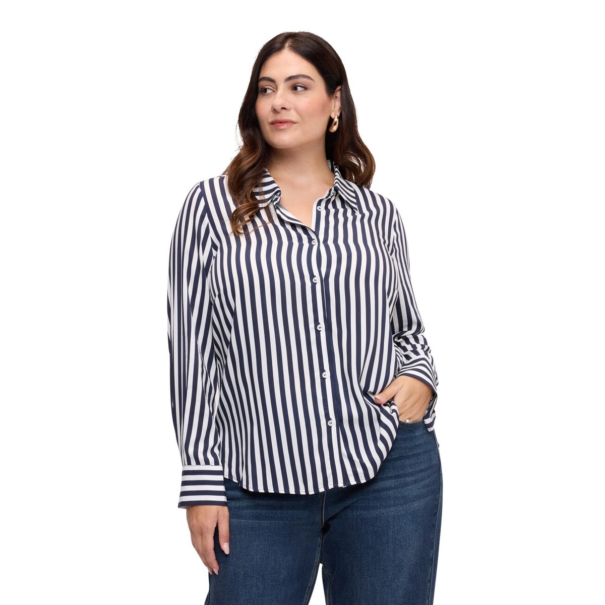 Chemise rayée bleu, FIORELLA RUBINO