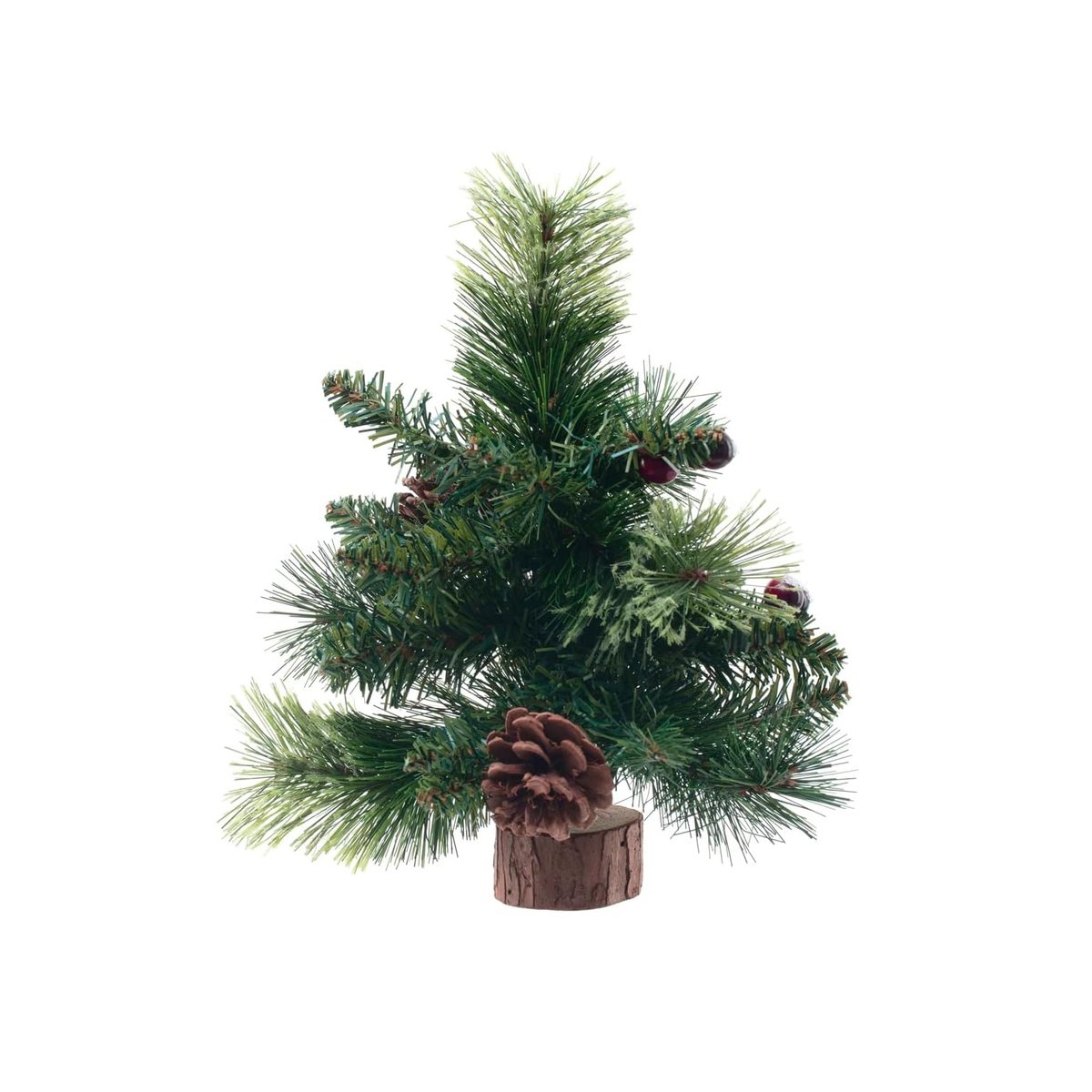 Sapin de Noel artificiel Wyoming 24 brins vert, EDEN