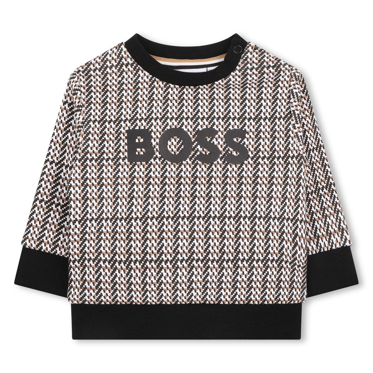 Sweat à col rond black, BOSS KIDSWEAR