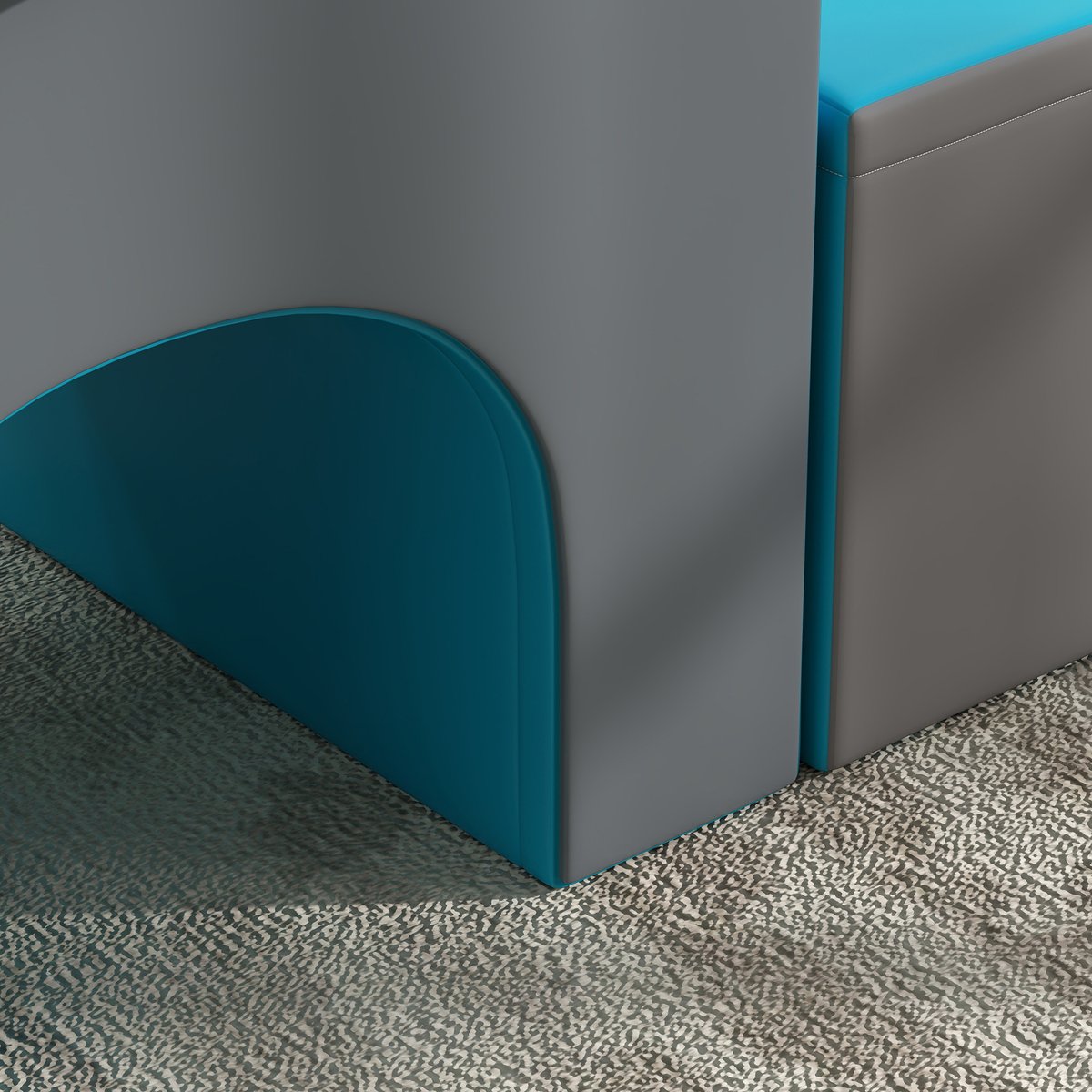 Ensemble de jeux mous pour enfants Revêtement bleu, HOMCOM