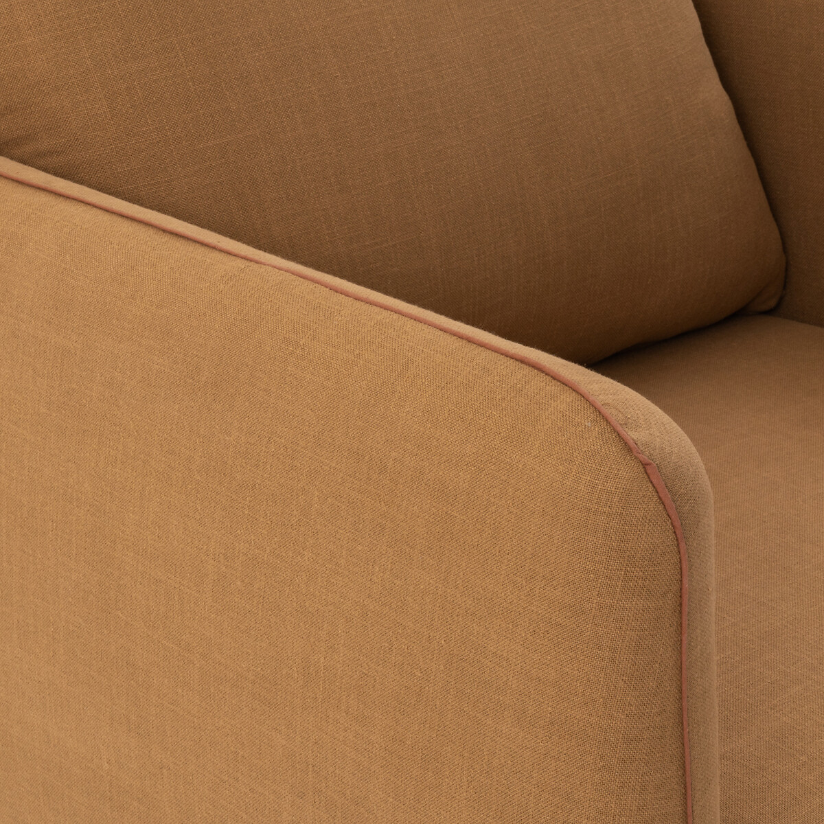 Fauteuil lin/viscose, ALIDI ocre, LA REDOUTE INTERIEURS