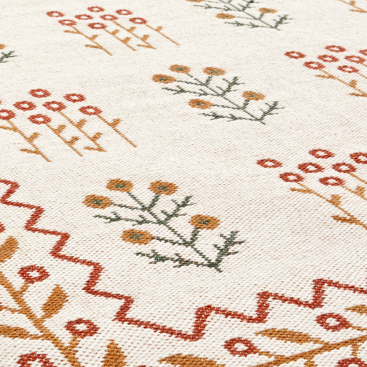 Tapis tissé plat, 77% laine, JUSTIN multicolore, LA REDOUTE INTERIEURS